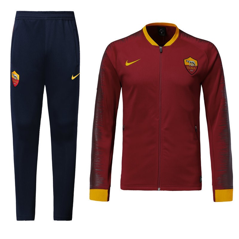 Chandal AS Roma 2018-2019 Rojo Marino